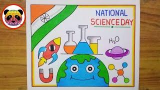 National Science Day Drawing  National Science Day Poster Drawing  Science Day Drawing