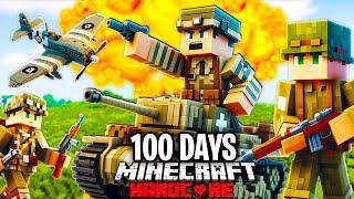 I Survived 100 Days in a WAR in Minecraft Hardcore