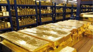 HYPNOTIC Video Pure Gold Manufacturing ProcessWorlds Largest Gold Coin &Melting Gold Bars Casting