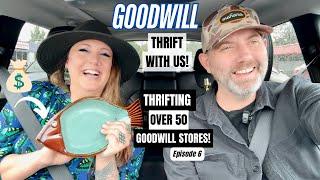 SO MANY FINDS THRIFTING OVER 50+ GOODWILL THRIFT STORES Thrift With Me Episode 6