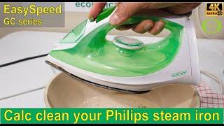 Steam iron dripping? How to remove the calcium build up on your Philips EasySpeed iron - Calc Clean