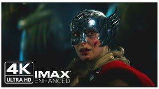 All Lady Thor Fight Scenes 4K IMAX  Thor Love and Thunder 