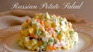 Russian Potato Salad Recipe  Healthy Salad Recipe  Салат Оливье
