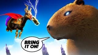 INSANE Goat Tries to Battle GIANT CAPYBARA - Goat Simulator 3 DLC