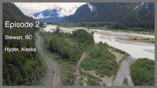 Exploring Glacier highway  Stewart BC  Hyder Alaska  EP2 USA Road trip