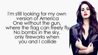 Lana Del Rey - Looking For America Lyrics  Lyric Video