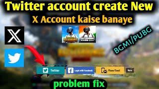 how to bgmipubg Twitter account create X Account Create kaise banaye BGMI login with Twitter