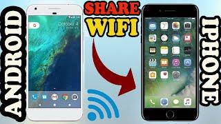 How To Share Internet From Android Mobile To iPhone  Hot Spot  Wi Fi 