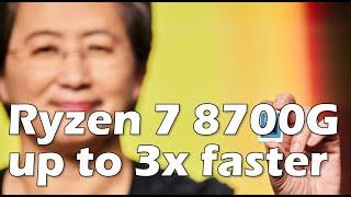 AMD Ryzen 7 8700G vs Ryzen 5700G iGPU is up to 3x faster