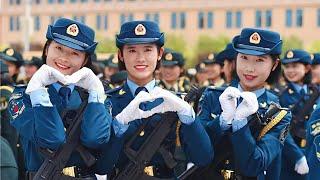 Chinese Women Soldiers Who Shake the World-2019 Military Parade Female Soldiers Training and Drills