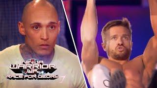 Who will win in this adrenaline fuelled race?  Luke Stoney VS Robert Bandosz  Ninja Warrior UK