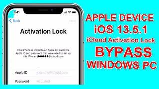 Windows Pc iOS13.5.1 iCloud Bypass Apple Device One Click Tool.