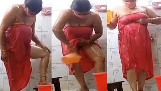 Desi Aunty Open Bathing Vlog  bathing vlog 2024 part_2