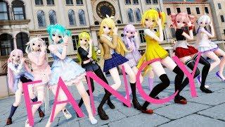 【MMD】TWICE - FANCY【use 42 models】Vocaloids 4K