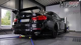 BMW M4 with EGO-X valved exhaust system on MAHA Dyno by HG-Motorsport