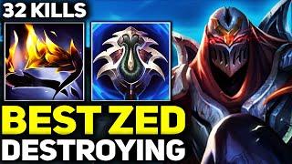 RANK 1 BEST ZED SHOWS HOW TO DESTROY  League of Legends