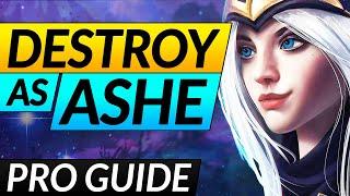 How to RANK UP FAST with ASHE - Full Guide on Builds Matchups and Laning - LoL ADC Guide