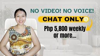 CHAT ONLY  $100 WEEKLY PAYOUT  FLEXIBLE WORK FROM HOME