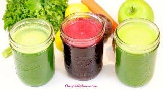 3 Tasty Green Juice Recipes - #CleanAndGreenWithDani