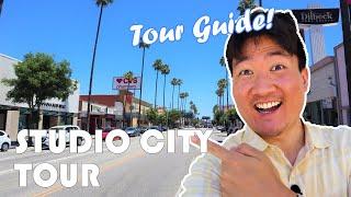 Walking around STUDIO CITY  Ventura Blvd Tour  Studio City Restaurants