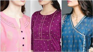 Awesome simple and stylish neckline designs for all girls. #latestfashionideas