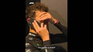 Lando Crying on the phone after win #miamigp #f1 #maxverstappen #formula1 #landonorris #shorts