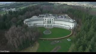 Powerscourt House and Gardens  4K Drone Footage