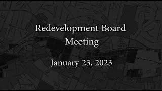 Redevelopment Board Meeting - January 23 2023