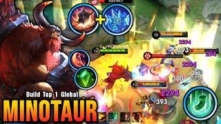 NonStop Gank Minotaur MVP Roamer with New META Build - Build Top 1 Global Minotaur  MLBB