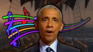 Obama sings the Wellerman Sea Shanty with friends