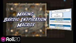 Making Bardic Inspiration Macros in Roll20