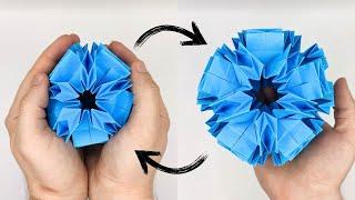 Origami MOVING Kusudama  How to make a paper kusudama