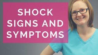 SIGNS AND SYMPTOMS OF SHOCK 2018