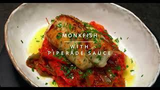 Monkfish with Piperade Sauce