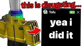 This Roblox YouTuber Should Be BANNED... Tofu