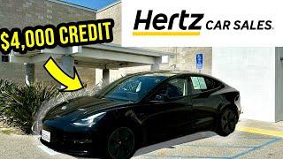 I Went To Buy a $15000 Tesla Model 3 from HERTZ Heres What Happened