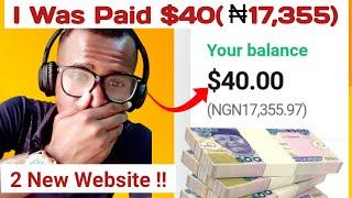 New website that paid me $40 within 24 hours without investment  how to make money online