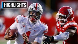 Highlights Fields Throws 4 Touchdowns in Win   Ohio State at Rutgers  Nov. 16 2019