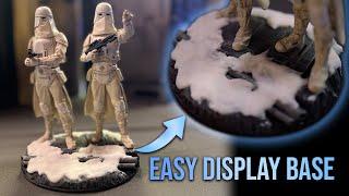 Star Wars Model Diorama  Snowtrooper Display