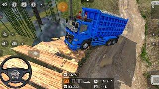 Hino 500 Dump Truck Driving in bussid - Off-road 500 Dump truck Driving - Gameplay