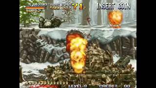 Metal Slug Super Vehicle-001 Arcade - Longplay  Level 8 Difficulty  All Secrets