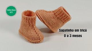 How to Knit Booties for Babies 0 to 3 Months  Easy Step by Step