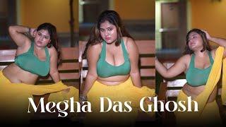 MEGHA DAS GHOSH IN NIGHT GARDEN SHOOT VIDEO  BONG FASHION VLOG  2024