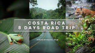 Costa Rica 8 Days Road Trip Vlog  Coffee Farms Sloths Volcanoes and Waterfalls