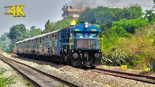 BLEED BLUE WDG 4 Departs  Enchanting Acceleration and Rhythmic Notch Up Sounds  Indian Railways