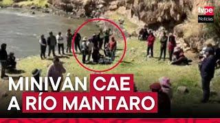 Junín miniván cae al río Mataro tras accidente en carretera Central