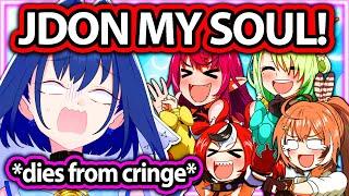 Kronii Dies Of Cringe After Saying JDON MY SOUL in front of Fauna IRyS Bae & Mumei 【Hololive EN】