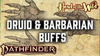 Barbarian and Druid Buffs in Pathfinder 2e Remasters Howl of the Wild