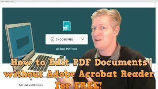 Edit PDF documents for free without Adobe Acrobat Reader works on Chromebooks Win PCs and Macs.