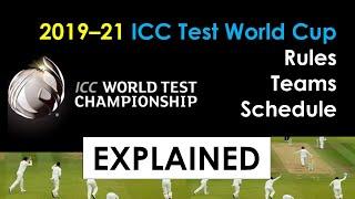 ICC World Test Championship Explained  2019-21  Rules Schedule Teams